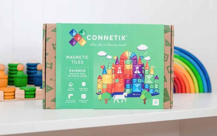 Klocki magnetyczne Connetix Rainbow Creative Pack 102 el.