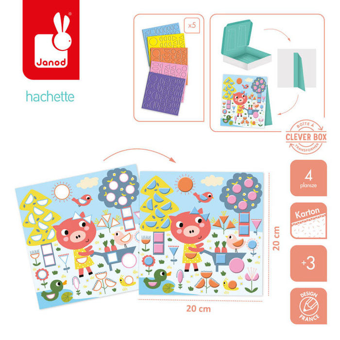 Zestaw naklejek geometrycznych My arts crafts Janod