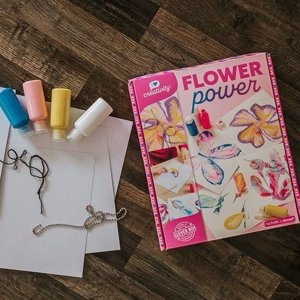 Zestaw kreatywny dla dzieci Malowanie łańcuszkiem Kwiaty I love creativity Janod