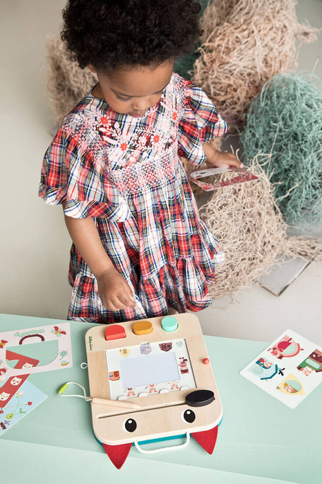 Drewniana tablica znikopis Wilk Louis Lilliputiens