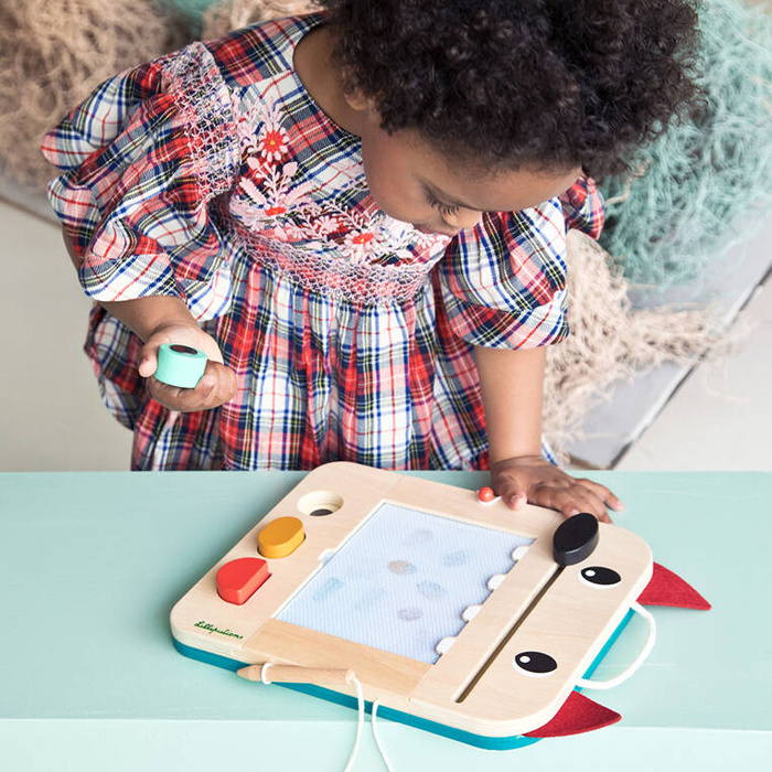 Drewniana tablica znikopis Wilk Louis Lilliputiens