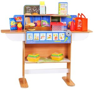 Drewniana restauracja z akcesoriami 2w1 KidKraft