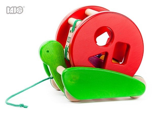 Kolorowy ślimak z klockami. Sorter, Bajo