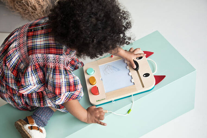 Drewniana tablica znikopis Wilk Louis Lilliputiens