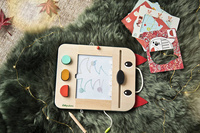 Drewniana tablica znikopis Wilk Louis Lilliputiens