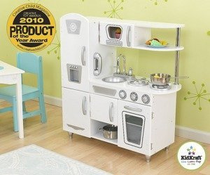 Biała kuchnia dla dzieci, drewniana. Vintage, KidKraft
