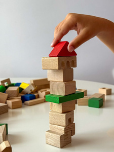 Drewniane klocki 150 elementów Mumbee