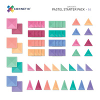 Klocki magnetyczne Connetix Pastel Starter Pack 64 el.