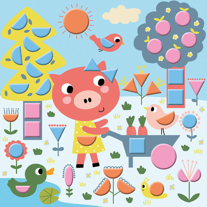 Zestaw naklejek geometrycznych My arts crafts Janod