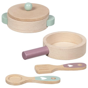 Zabawa w gotowanie Drewniane garnki dla dzieci Kitchen love Goki