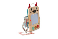 Drewniana tablica znikopis Wilk Louis Lilliputiens