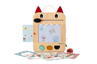 Drewniana tablica znikopis Wilk Louis Lilliputiens