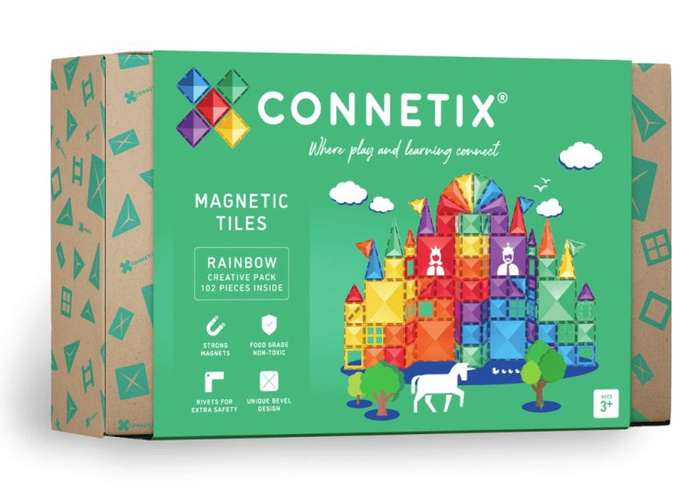 Klocki magnetyczne Connetix Rainbow Creative Pack 102 el.