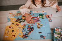 Puzzle Mapa Europy z elementami w kształcie państw 70 el Mudpuppy