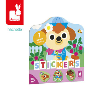 Książeczka z naklejkami Ogród Janod