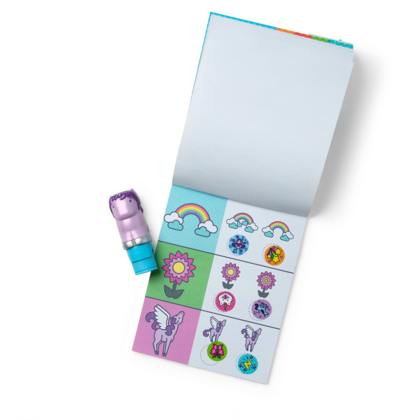 Stempel z naklejkami Sticker Wow purpurowy Jednorożec Melissa and Doug