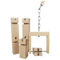 Drewniana gra zręcznościowa klocki Wieża Froebla Goki