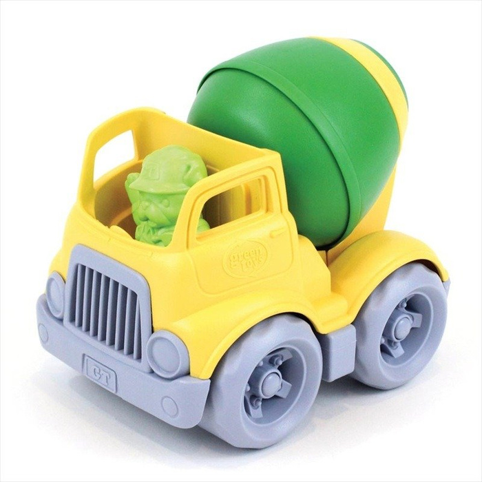 Żółto-zielona betoniarka dla dzieci, Green Toys