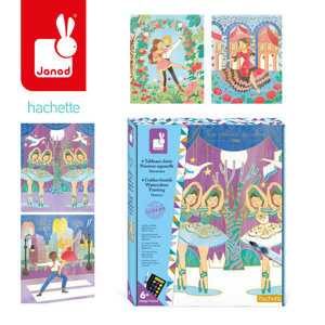 Artystyczny zestaw kreatywny Złote kontury Tancerki Janod