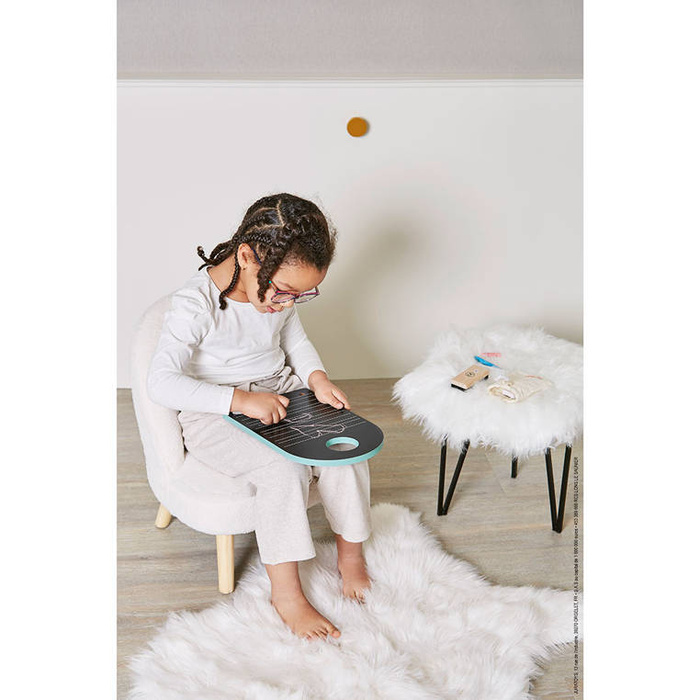 Dwustronna przenośna tablica dla dzieci z akcesoriami Janod