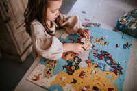 Puzzle Mapa Europy z elementami w kształcie państw 70 el Mudpuppy