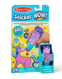 Stempel z naklejkami Sticker Wow purpurowy Jednorożec Melissa and Doug