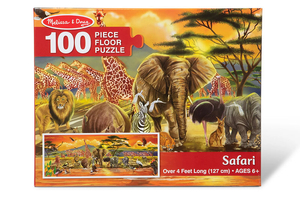 Duże puzzle dla dzieci Safari 100 el. Melissa and Doug 