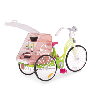 Rower do cateringu dla lalki 46cm lub podobnej Delivery Bike Our Generation