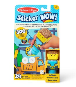 Stempel z naklejkami Sticker WOW Budowa Melissa & Doug