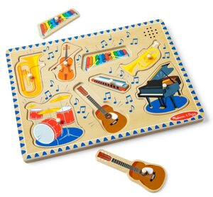 Układanki edukacyjne z dźwiękiem instrumentów Melissa & Doug