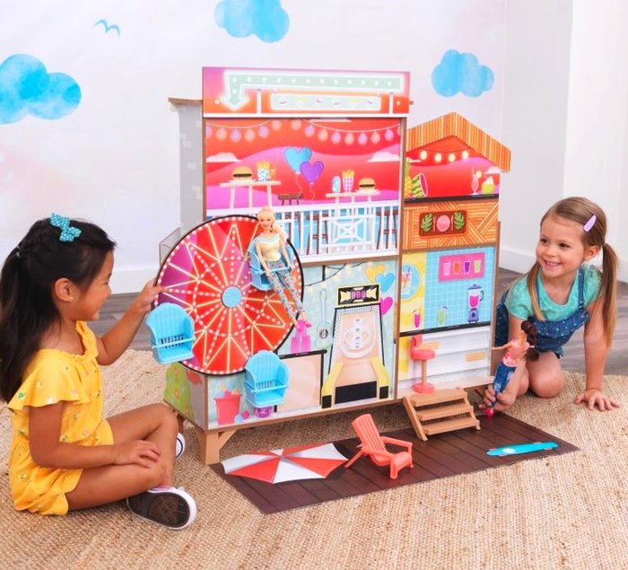 Domek dla lalek 2w1 diabelski młyn Fun Beach House KidKraft