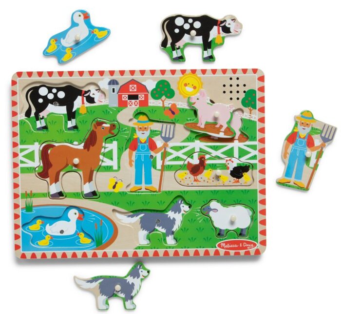 Dźwiękowa układanka Farma Old MacDonald's Melissa & Doug