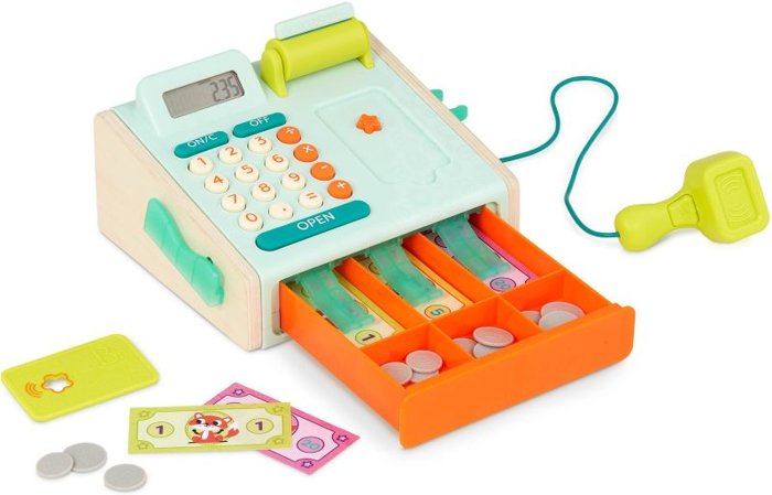 Interaktywna kasa sklepowa dla dzieci Mini Cashier Playset B.Toys