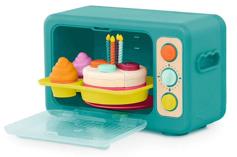 Interaktywny piekarnik i tort efekty dźwiękowe i świetlne Mini Chef Bake a Cake Playset B.toys