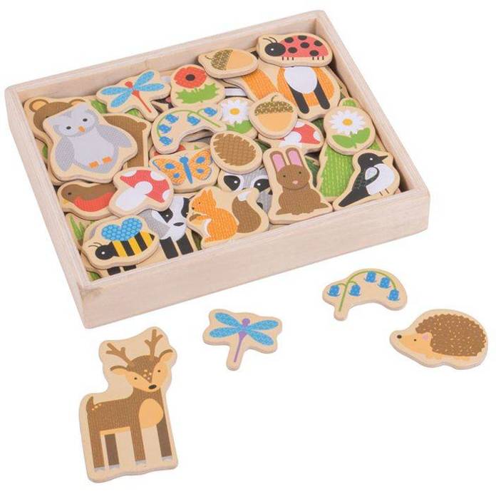 Magnesy Leśny Świat 35 sztuk Bigjigs Toys