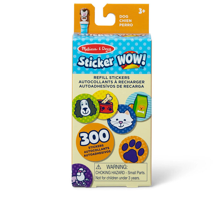 Naklejki uzupełniające Sticker Wow Pies 300 sztuk Melissa and Doug