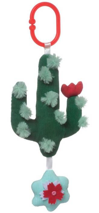 Pluszowa zawieszka kaktus z grzechotką Manhattan Toy