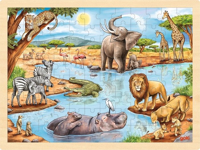 Puzzle dla dzieci Sawanna 96 el. Goki