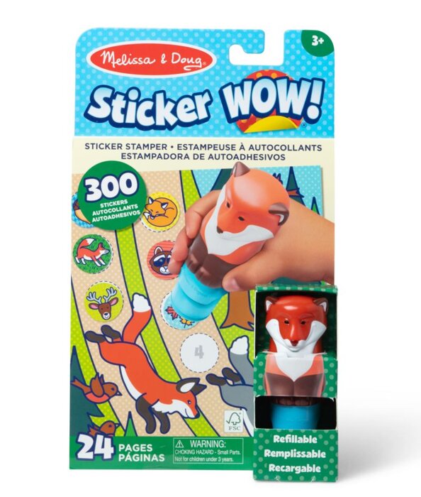 Stempel z naklejkami Sticker WOW Lis Melissa & Doug