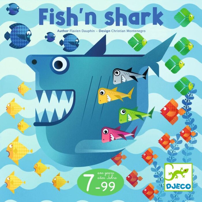 Strategiczna gra planszowa Fish'n Shark Djeco