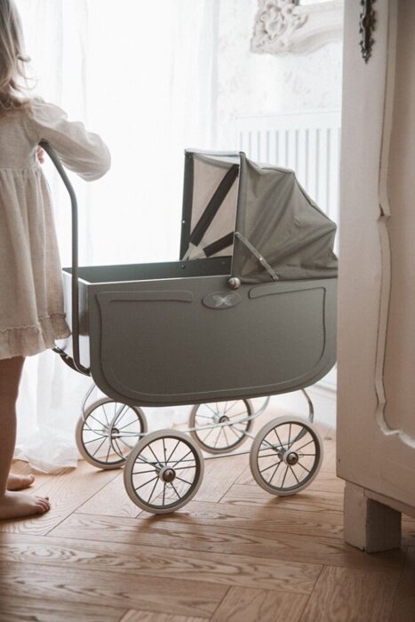 Wózek zabawkowy Doll Pram Vintage Grey Astrup