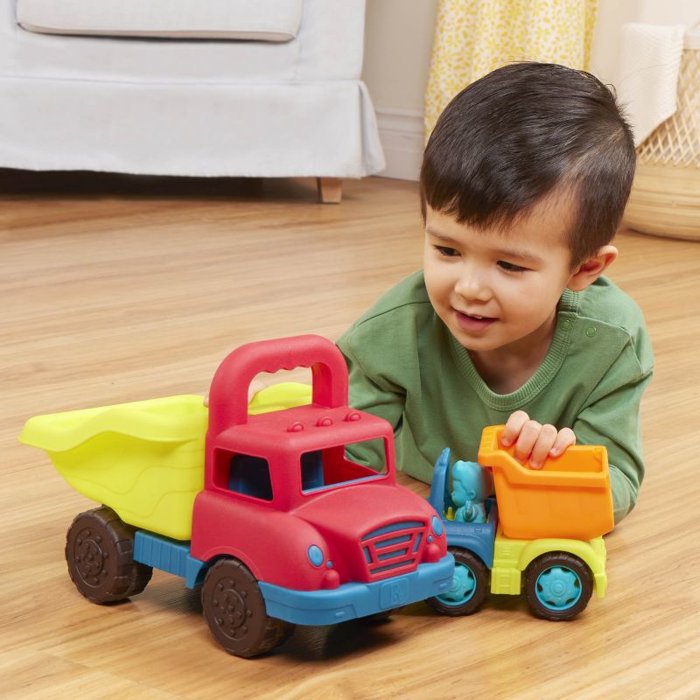 Zestaw dwóch wywrotek dla dzieci ciężarówki Grab-n-Go Truck Set B.Toys